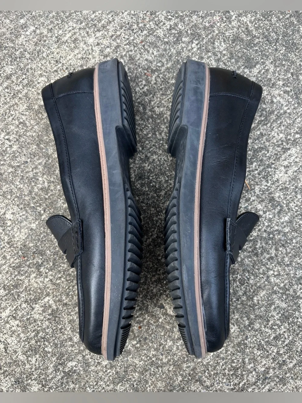 Clarks Black Leather Penny Loafers Women’s Size 10 Classic Comfort Shoes